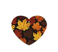 Phayah Ambientador de coche con diseño de hoja de arce amarillo, aroma de lavanda, tarjeta con forma de corazón, tarjeta perfumada colgante, 4 piezas para cajones de armario de automóviles