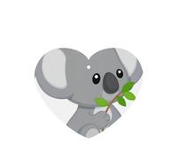 Phayah Ambientador de coche con diseño de hoja verde koala con aroma a lavanda, tarjeta en forma de corazón, tarjeta perfumada para colgar, 4 piezas para coche, armario, cajón, eliminar
