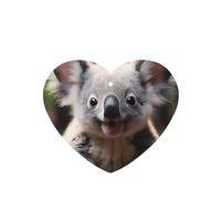 Phayah Ambientador de coche con diseño de koala con aroma a lavanda, tarjeta en forma de corazón, para colgar, 4 unidades, para cajones de armario de automóviles