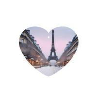 Phayah Ambientador de coche con diseño de la Torre Eiffel con aroma a lavanda, diseño de escena de invierno, tarjeta con forma de corazón, 6 unidades, para colgar en el armario, zapatos