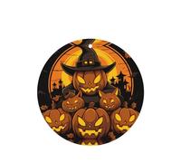 Phayah Ambientador de coche con diseño de lámpara de calabaza de mago, aroma de lavanda, tarjeta de forma redonda, para colgar, tarjeta perfumada, 6 piezas para cajones de armario de automóviles