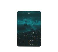 Phayah Ambientador de coche con diseño de luces en la oscuridad, aroma a lavanda, tarjeta rectangular para colgar, 4 unidades, para cajones de armario de automóviles