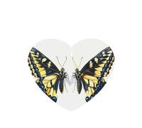 Phayah Ambientador de coche con diseño de mariposa con cresta de pico, aroma de lavanda, tarjeta con forma de corazón, tarjeta perfumada colgante, 6 piezas para cajones de armario de automóviles