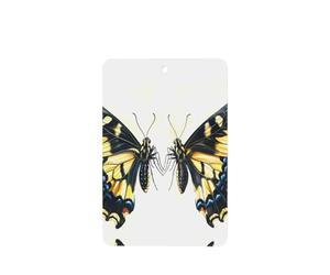 Phayah Ambientador de coche con diseño de mariposa con cresta de pico, aroma de lavanda, tarjeta rectangular para colgar, tarjeta perfumada para colgar, 4 piezas para coche, armario, cajón, eliminar