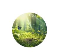 Phayah Ambientador de coche con diseño de mariposa en luz solar, aroma a lavanda, tarjeta de forma redonda, para colgar, 4 unidades, para cajones de armario de automóviles