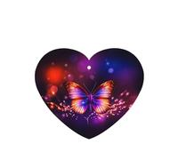 Phayah Ambientador de coche con diseño de mariposa y estrella con aroma a lavanda, tarjeta en forma de corazón, tarjeta perfumada colgante, 6 piezas para coches, armarios, zapatos