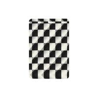 Phayah Ambientador de coche con diseño de mosaico blanco y negro con aroma a lavanda, tarjeta rectangular para colgar, tarjeta perfumada, 4 piezas para cajones de armario de automóviles