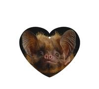 Phayah Ambientador de coche con diseño de murciélago, aroma de lavanda, tarjeta con forma de corazón, tarjeta perfumada para colgar, 4 piezas para cajones de armario de automóviles