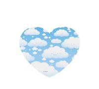 Phayah Ambientador de coche con diseño de nube blanca sonriente con aroma a lavanda, tarjeta en forma de corazón, tarjeta perfumada colgante, 4 piezas para coches, armarios, zapatos