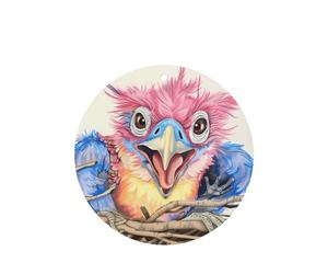 Phayah Ambientador de coche con diseño de pájaro patriarca de dibujos animados, aroma de lavanda, tarjeta de forma redonda, para colgar, tarjeta perfumada, 6 piezas para cajones de armario de