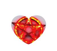 Phayah Ambientador de coche con diseño de pentagrama de mago, aroma de lavanda, tarjeta con forma de corazón, tarjeta perfumada colgante, 6 piezas para cajones de armario de automóviles