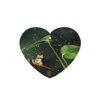 Phayah Ambientador de coche con diseño de rana de árbol de la paz, aroma de lavanda, tarjeta con forma de corazón, tarjeta perfumada colgante, 6 piezas para coche, armario, cajón, eliminar