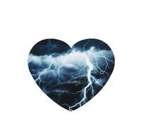 Phayah Ambientador de coche con diseño de rayo de coral con aroma a lavanda, tarjeta con forma de corazón, tarjeta perfumada colgante, 4 piezas para cajones de armario de automóviles