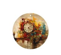 Phayah Ambientador de coche con diseño de reloj mecánico, aroma a lavanda, tarjeta de forma redonda, para colgar, tarjeta perfumada, 6 piezas para cajones de armario de automóviles