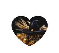 Phayah Ambientador de coche con diseño de sombrero de bruja, aroma de lavanda, tarjeta con forma de corazón, tarjeta perfumada colgante, 4 piezas para cajones de armario de automóviles