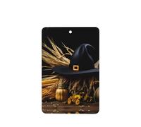 Phayah Ambientador de coche con diseño de sombrero de bruja, aroma de lavanda, tarjeta rectangular para colgar, tarjeta perfumada, 4 piezas para cajones de armario de automóviles