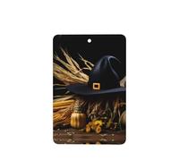 Phayah Ambientador de coche con diseño de sombrero de bruja, aroma de lavanda, tarjeta rectangular para colgar, tarjeta perfumada, 6 piezas para cajones de armario de automóviles