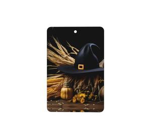 Phayah Ambientador de coche con diseño de sombrero de bruja, aroma de lavanda, tarjeta rectangular para colgar, tarjeta perfumada, 6 piezas para cajones de armario de automóviles