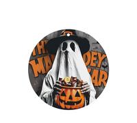 Phayah Ambientador de coche con diseño de sombrero de bruja con patrón de calabaza, aroma de lavanda, tarjeta de forma redonda, para colgar, tarjeta perfumada, 6 piezas para cajones de armario de