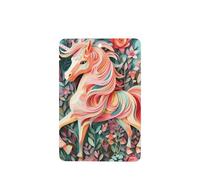 Phayah Ambientador de coche con diseño de unicornio de corte de papel rosa, aroma a lavanda, tarjeta rectangular para colgar, tarjeta perfumada colgante, 6 piezas para cajones de armario de