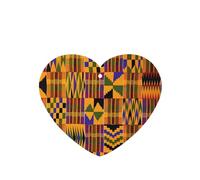 Phayah Ambientador de coche con diseño étnico tribal africano de textura étnica con aroma a lavanda, tarjeta colgante en forma de corazón, tarjeta perfumada para colgar, 4 piezas para coches, armarios