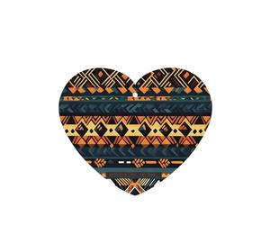 Phayah Ambientador de coche con diseño étnico tribal africano de textura étnica con aroma a lavanda, tarjeta colgante en forma de corazón, tarjeta perfumada para colgar, 4 piezas para cajones de