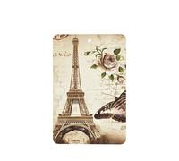 Phayah Ambientador de coche con diseño vintage de la Torre Eiffel de París con diseño de mariposa, aroma a lavanda, tarjeta rectangular para colgar, tarjeta perfumada para colgar, 4 piezas para coches