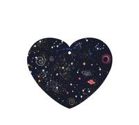 Phayah Ambientador de coche con forma de corazón con diseño de constelación de racimos de estrellas, galaxias, con aroma a lavanda, tarjeta perfumada colgante, 4 piezas para coches, armario, cajón