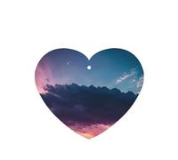 Phayah Ambientador de fragancia con diseño de nubes en el cielo, aroma de lavanda, aroma de coche, forma de corazón, para colgar en el interior del coche, 4 unidades