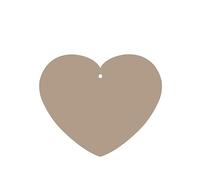 Phayah Ambientador de fragancia de color marrón claro con patrón de lavanda para coche, en forma de corazón, para colgar, para el interior del coche, 6 unidades