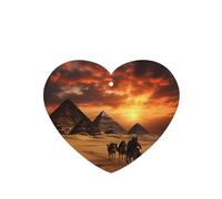 Phayah Ambientador de fragancia de lavanda con diseño de pirámide para coche, en forma de corazón, para colgar en el interior del coche, 6 unidades