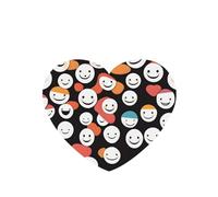 Phayah Ambientador de fragancia para colgar en el interior del coche, 4 unidades, con diseño de sonrisa, color degradado, aroma de lavanda, aroma de corazón