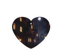 Phayah Ambientador de fragancia para colgar en el interior del coche, 4 unidades, diseño de calle desierta, aroma de lavanda, aroma de corazón