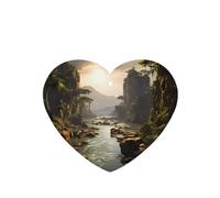 Phayah Ambientador de fragancia para colgar en el interior del coche, 4 unidades, diseño de montañas y ríos