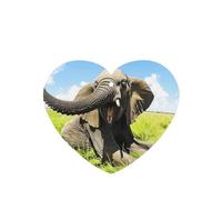 Phayah Ambientador de fragancia para colgar en el interior del coche, con forma de corazón, diseño de trompeta, elefante, lavanda y lavanda