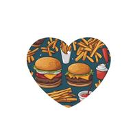 Phayah Ambientador de fragancia para colgar en el interior del coche, con un montón de sabrosos patrones de alimentos, aroma de lavanda, aroma de coche, forma de corazón, 4 unidades