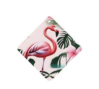 Phayah Ambientador de fragancia para el interior del coche, 4 unidades, diseño de flamenco, aroma de lavanda, cuadrado, para colgar en el coche