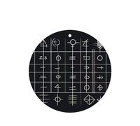 Phayah Ambientador de fragancia para el interior del coche, 4 unidades, diseño de símbolo de ecuación, aroma de lavanda, forma redonda, para colgar