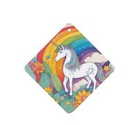 Phayah Ambientador de fragancia para el interior del coche, 4 unidades, diseño de unicornios de dibujos animados, aroma de lavanda