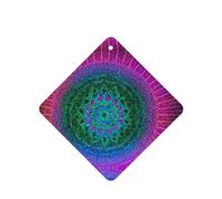 Phayah Ambientador de fragancia para el interior del coche, 4 unidades, diseño geométrico complejo, aroma de lavanda, aroma cuadrado, para colgar en el coche