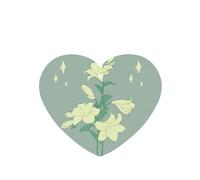 Phayah Ambientador de fragancia para el interior del coche, 6 unidades, diseño de lirios blancos, con aroma a lavanda, aroma de corazón