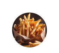 Phayah Ambientador de fragancia para el interior del coche, con aroma a lavanda y patatas fritas francesas, forma redonda, para colgar, 6 unidades