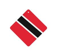 Phayah Ambientador de fragancia para el interior del coche, diseño de bandera de Trinidad y Tobago, aroma de lavanda, 4 unidades