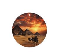 Phayah Ambientador de fragancia para el interior del coche, diseño de pirámide, aroma a lavanda, forma redonda, 4 unidades