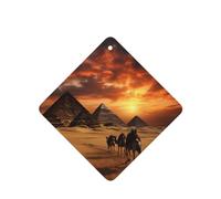 Phayah Ambientador de fragancia para el interior del coche, diseño de pirámide con aroma a lavanda, 4 unidades