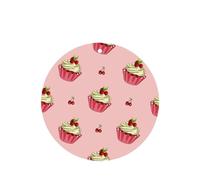 Phayah Ambientador de fragancia para el interior del coche, diseño de tarta de cereza, aroma de lavanda, forma redonda, para colgar, 4 unidades