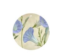 Phayah Ambientador de fragancia para el interior del coche, diseño de trompeta, aroma de lavanda, forma redonda, 4 unidades