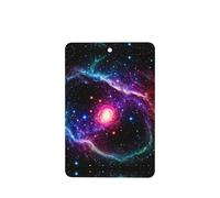 Phayah Ambientador de fragancia para el interior del coche, rectangular, con diseño de galaxia cósmica, aroma de lavanda, 6 unidades
