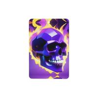 Phayah Ambientador de fragancia rectangular con diseño de calavera de llama cúbica, aroma de lavanda, para colgar en el interior del coche, 4 unidades
