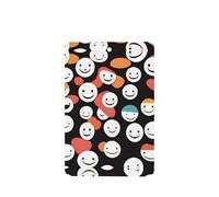 Phayah Ambientador de fragancia rectangular para colgar en el interior del coche, 4 unidades, con patrón de sonrisa, degradado